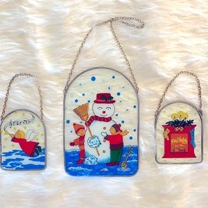 Painted glass sun catchers